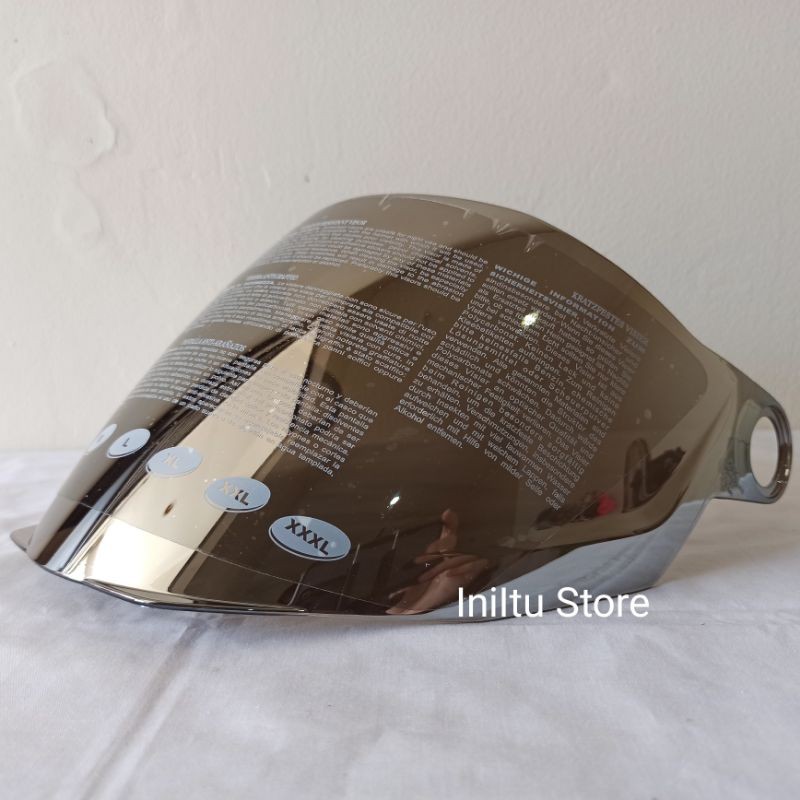 Visor Iridium Silver Helm Zeus ZS613C ZS-613C Z613C