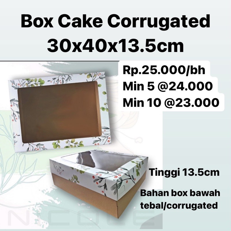 

Box Cake Corrugated 30x40x13.5cm