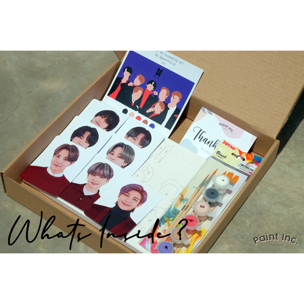 

RB Paint by Numbers Kit: BTS Paint Inc. ID Painting Kit Paint by Number Paint Kit