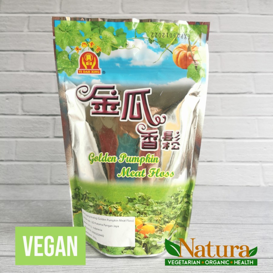 

Yi Dah Xing Vegetarian Golden Pumpkin Meat Floss 250gr Abon Labu Vegan