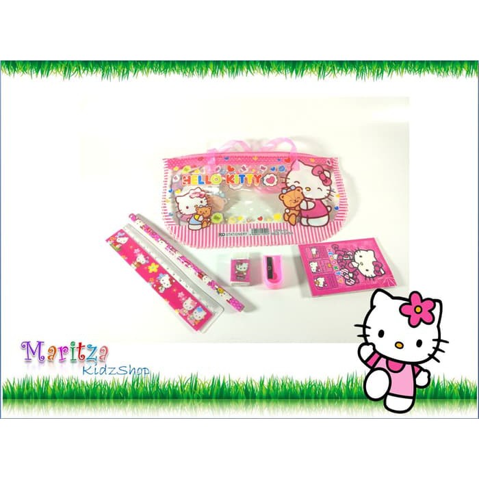 

TERMUURAAH, Stationery study set dompet karakter Hello Kitty .