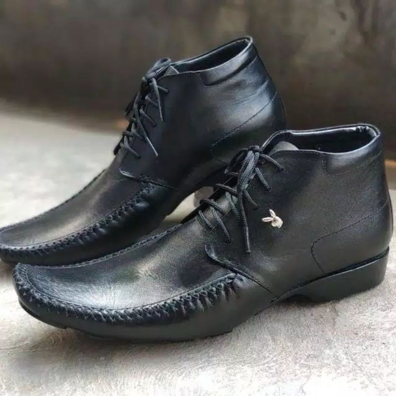 Sepatu Pantofel Playboy Boots / Sepatu Kantor Pria/Sepatu Kulit Asli