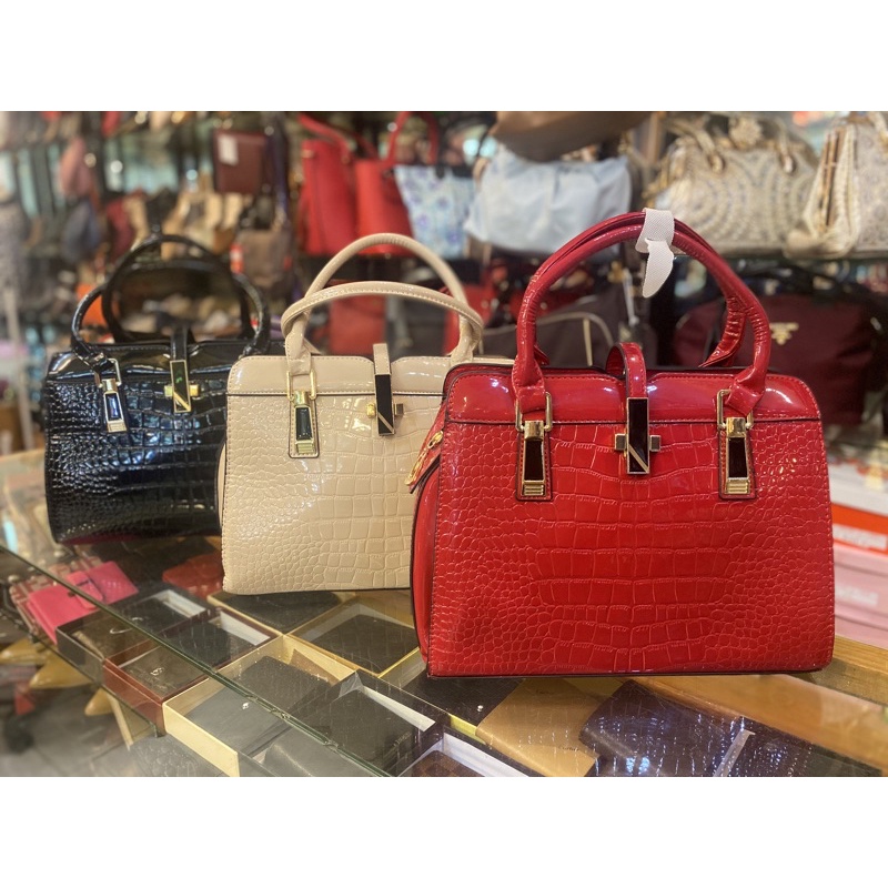 TAS IMPORT WANITA TAS BIGSIZE IMPORT KULIT GLOSSY