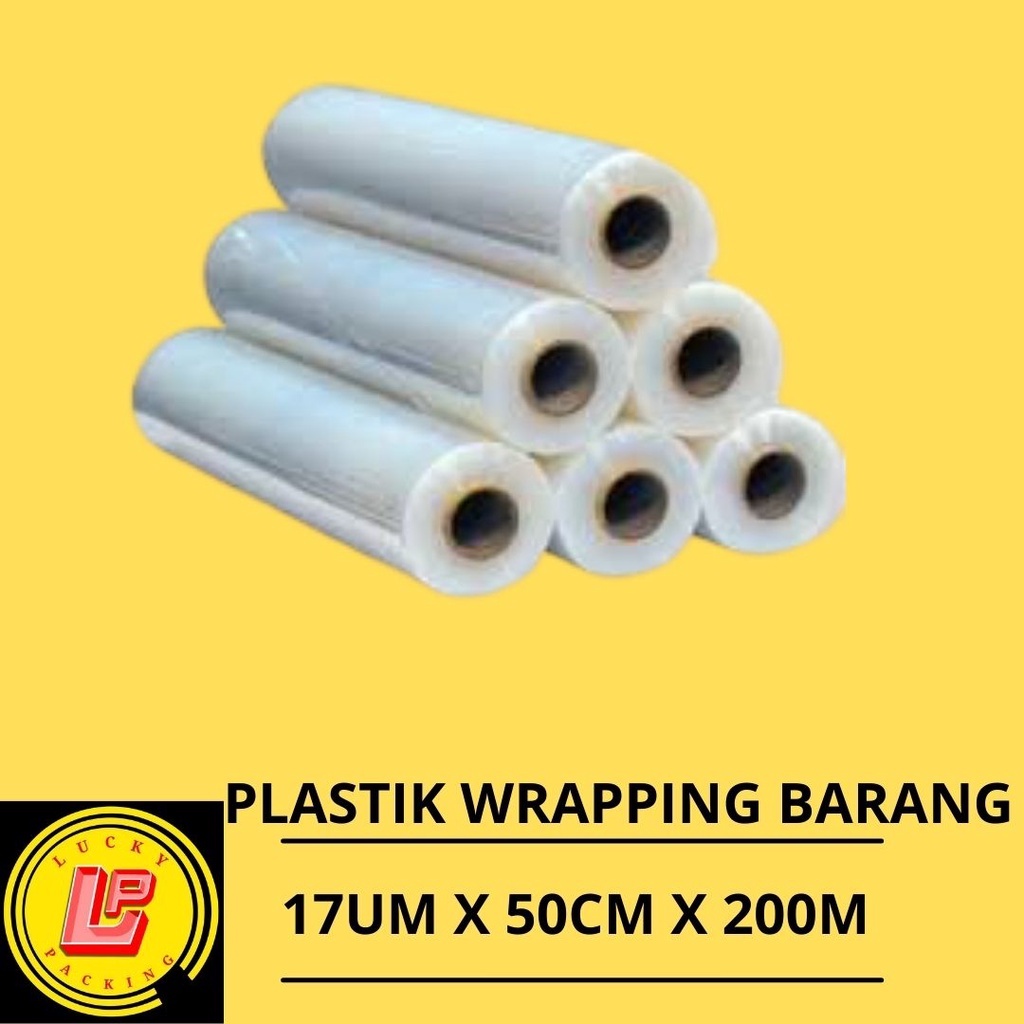 Jual Plastik Wrapping Barang - Strech Film Bening Hitam Uk 50cm X 200m ...