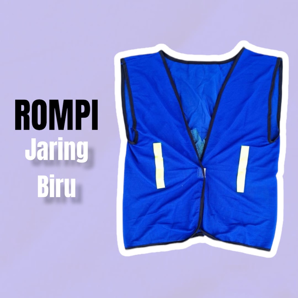 Rompi Jaring Hijau Rompi Jala X Proyek Safety Vest Polyster Scotlite