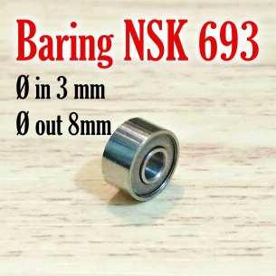 Bearing kecil tamiya 693 zz NSK 8 mm 3 mm Bering JAPAN