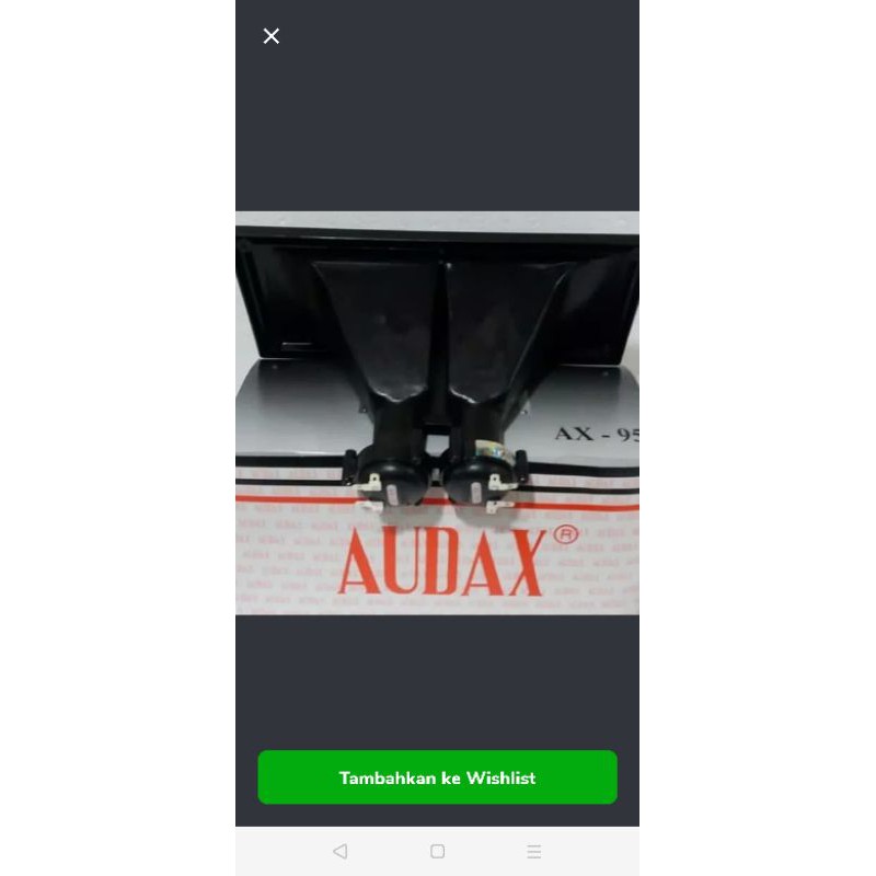 Tweeter Tweter Twiter Audax speaker panggil Audax AX 95