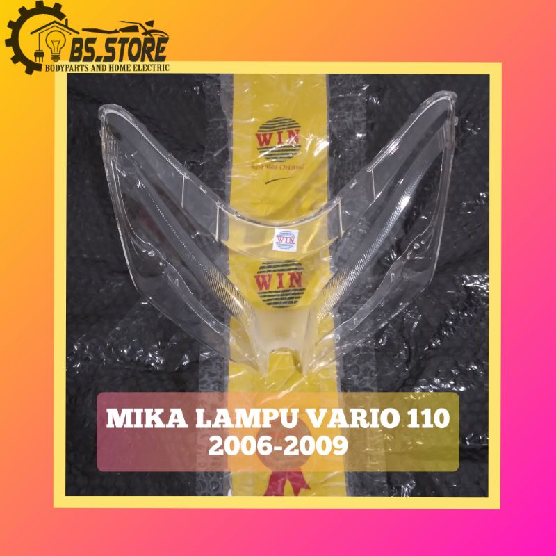 MIKA LAMPU DEPAN VARIO 110 KARBU 2006 2007 2008 | MIKA KACA LAMPU DEPAN VARIO OLD | MIKA LAMPU HONDA  VARIO | MERK WIN