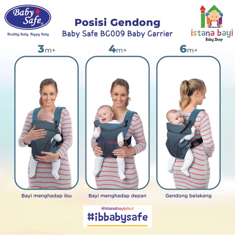 Baby Safe Baby Carrier BC009 - Gendongan Bayi