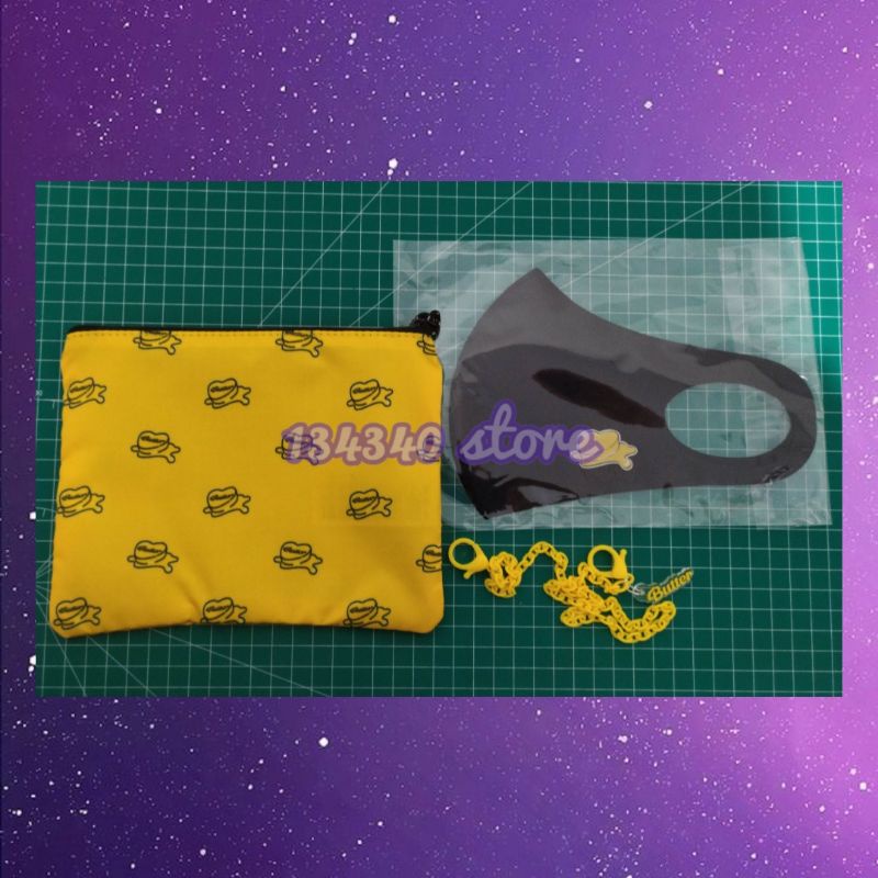 BTS BUTTER ALBUM OFFICIAL MERCHANDISE - MASK SET / MASKER SET WITH POUCH AND STRIP