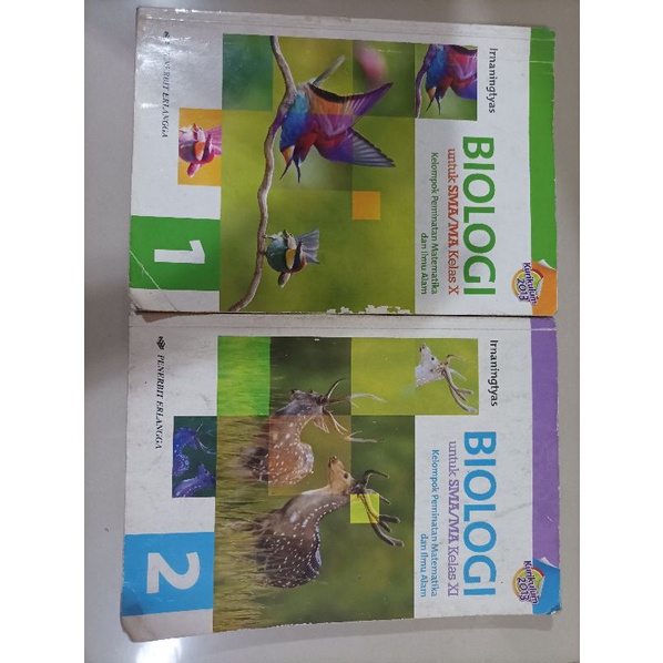 (Preloved) Buku Biologi SMA Erlangga Kelas 10&11