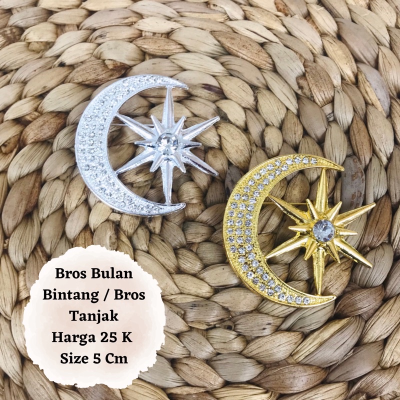 Bros bulan bintang / bros tanjak