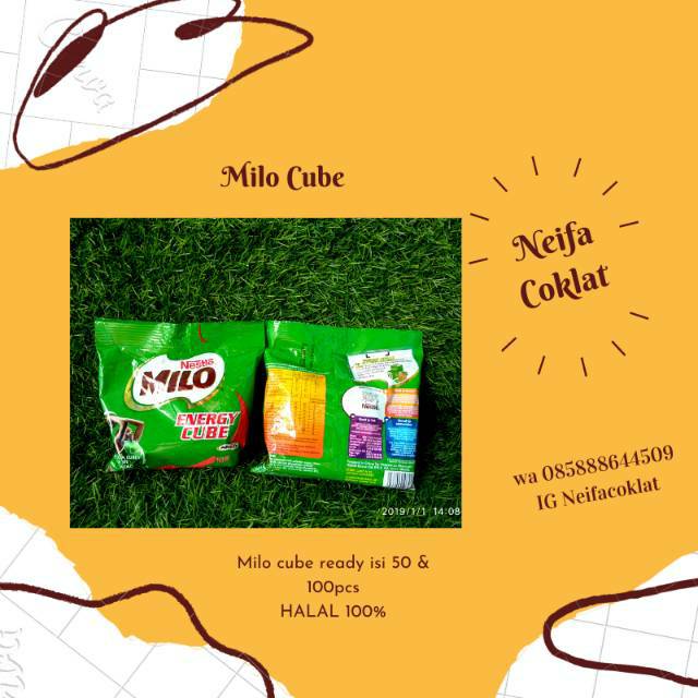 

Milo Cube isi 50pcs /milo cube isi 100