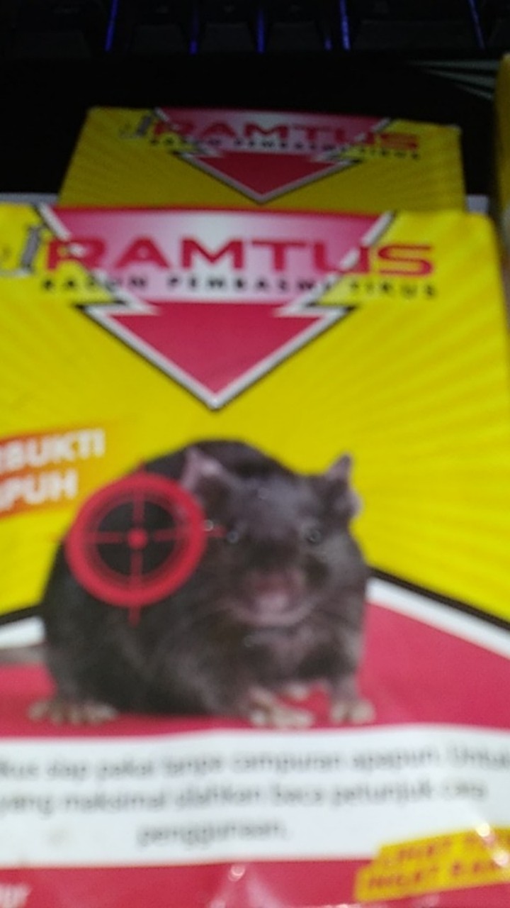 Umpan Jebakan Tikus Paling Ampuh Ramtus Racun Pembasmi Tikus Mati Kering Obat Pembunuh Tikus 2 Pack