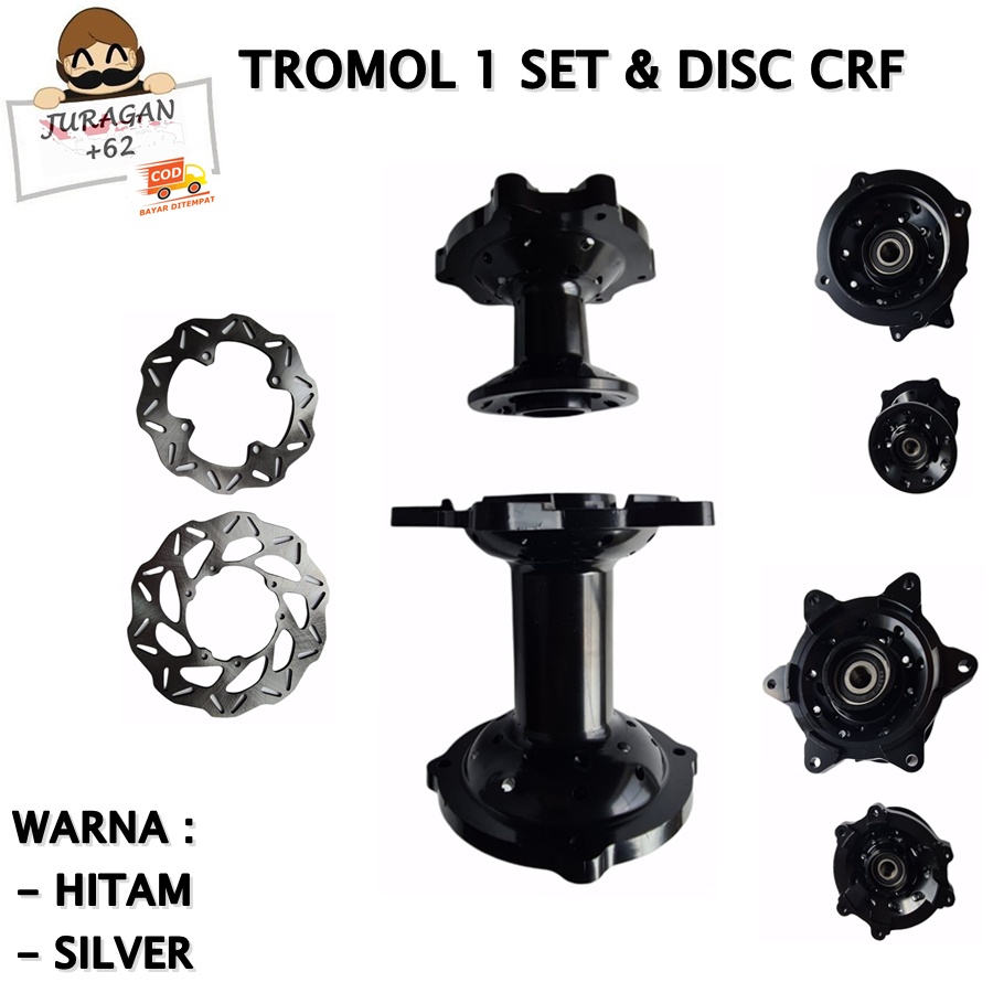 TROMOL HONDA CRF 150 DEPAN BELAKANG REM DISC HOLE 36 CAKRAM SUPERMOTO