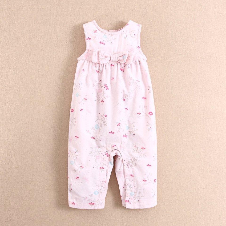 MOM AND BAB OVERALL JUMPSUIT KUTUNG FLOWER PINK