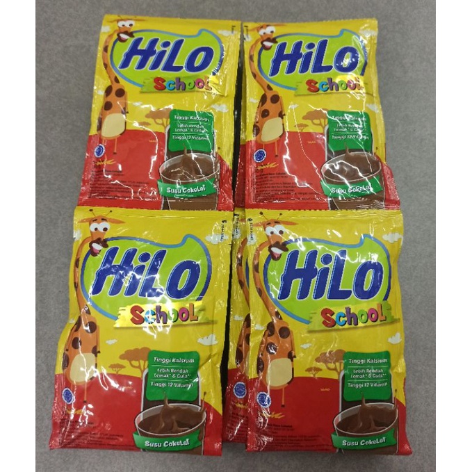 HILO SCHOOL COKLAT  SACHET 10'S