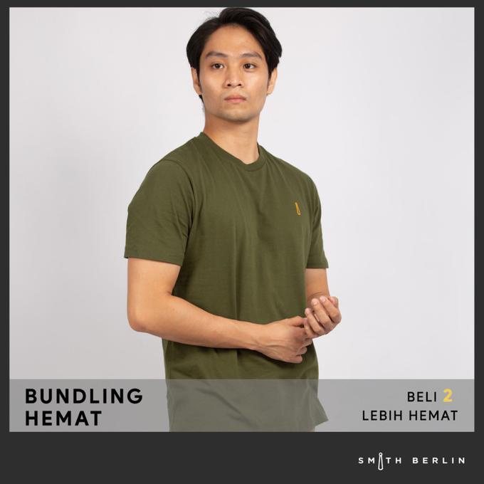 Kaos Pria Reguler Fit Smith Berlin Gents Green