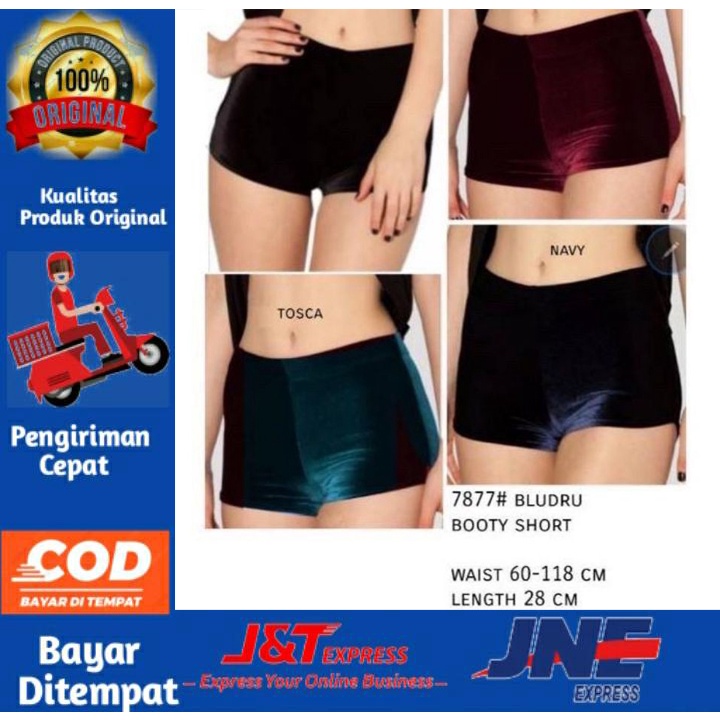 Booty Short Bludru premium Import/Celana Pendek import/Booty Short bahan bludru