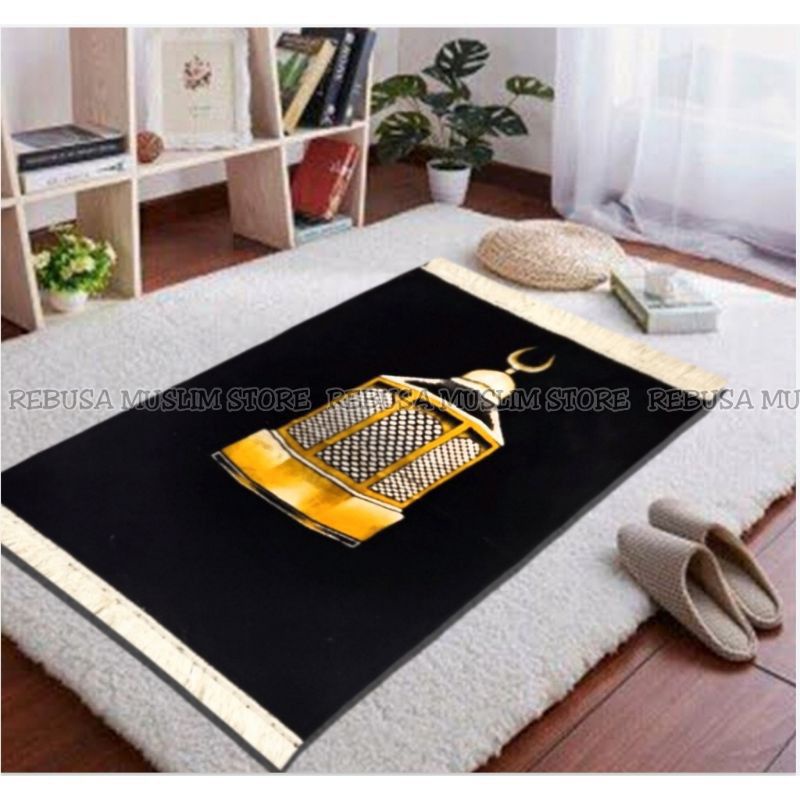 Sajadah lembut sajadah kiswah sajadah motif kiswah sajadah kabah alat sholat