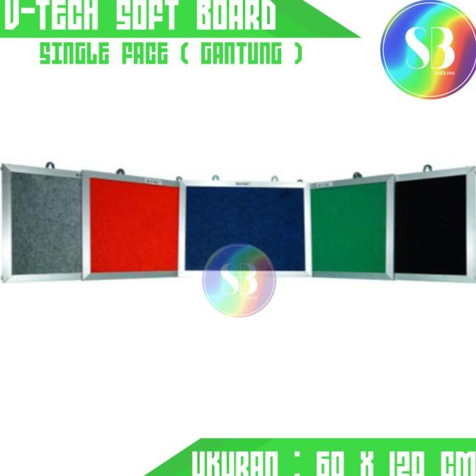 

Buruan beli] Papan Mading Softboard / Soft board Vtech Single Face Polos 60x120 CM