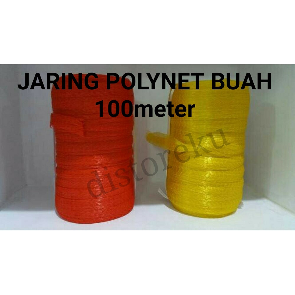 isi 100meter JARING BUAH KUNING serbaguna polynet mainan anak