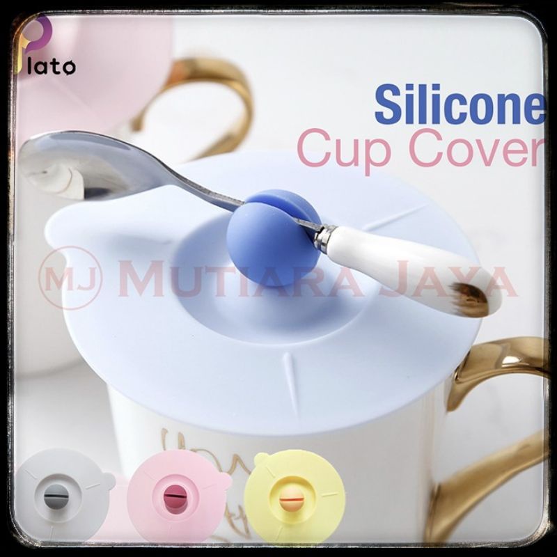 COD / READY TUTUP GELAS PLATO SILICON SOUVENIR TUTUP GELAS UNIK LUCU