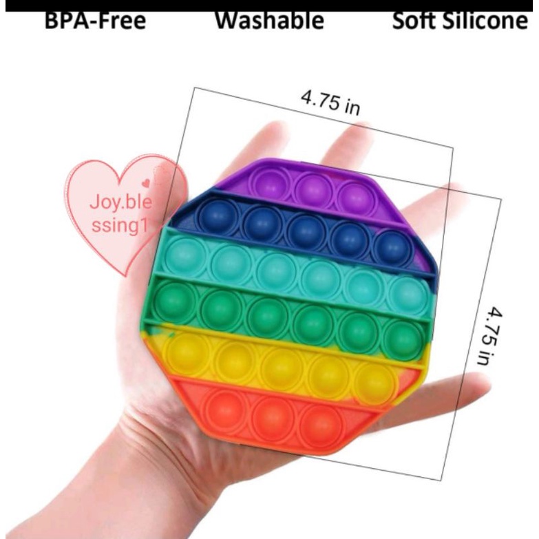 MAINAN POP IT RAINBOW  MURAH FIDGET TOYS MAINAN ANAK EDUKASI LUCU