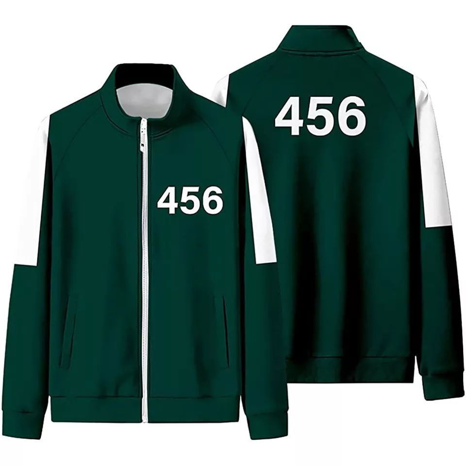 Jaket Pria Termurah Berkualitas - SQUID GAME Zipper Army