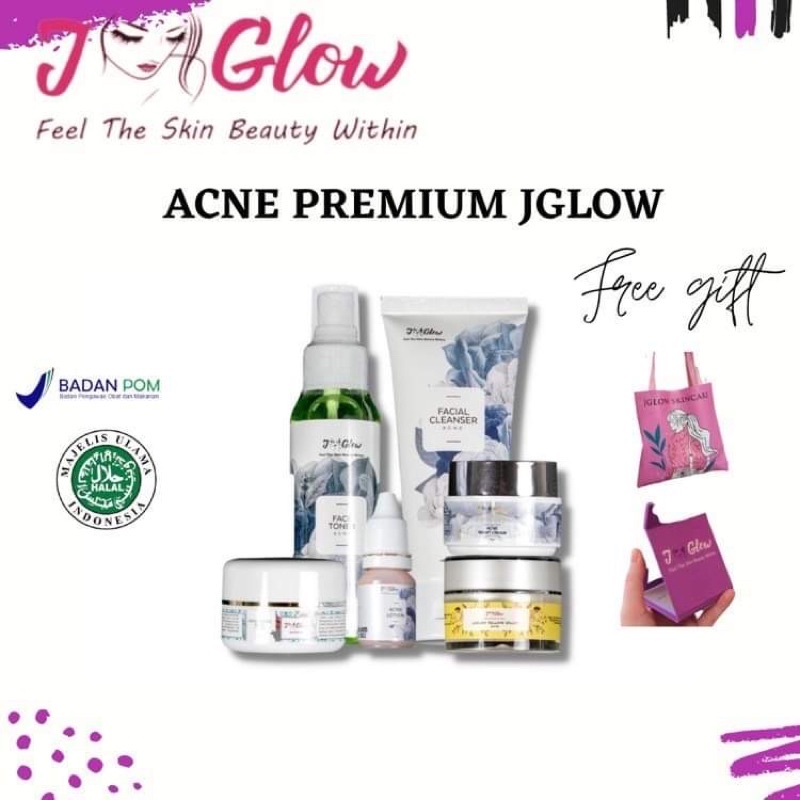 Acne Premium Jglow paket Acne Whitening Jglow