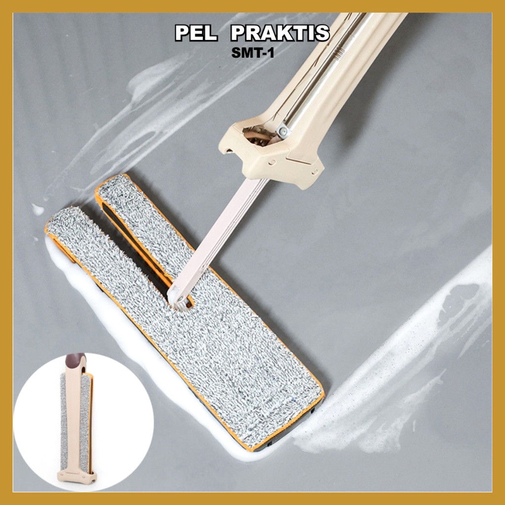 Alat Pel Lantai 2 Sisi Ultra Mop Cleanze Pel Praktis Serbaguna - Ultra Mop Double Sided Bisa Diputar Sangat Praktis