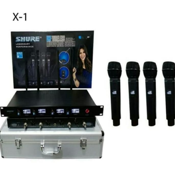 MIC/MICROPHONE WIRELESS SHURE X-1 HANDLE 4 MIC Star Seller