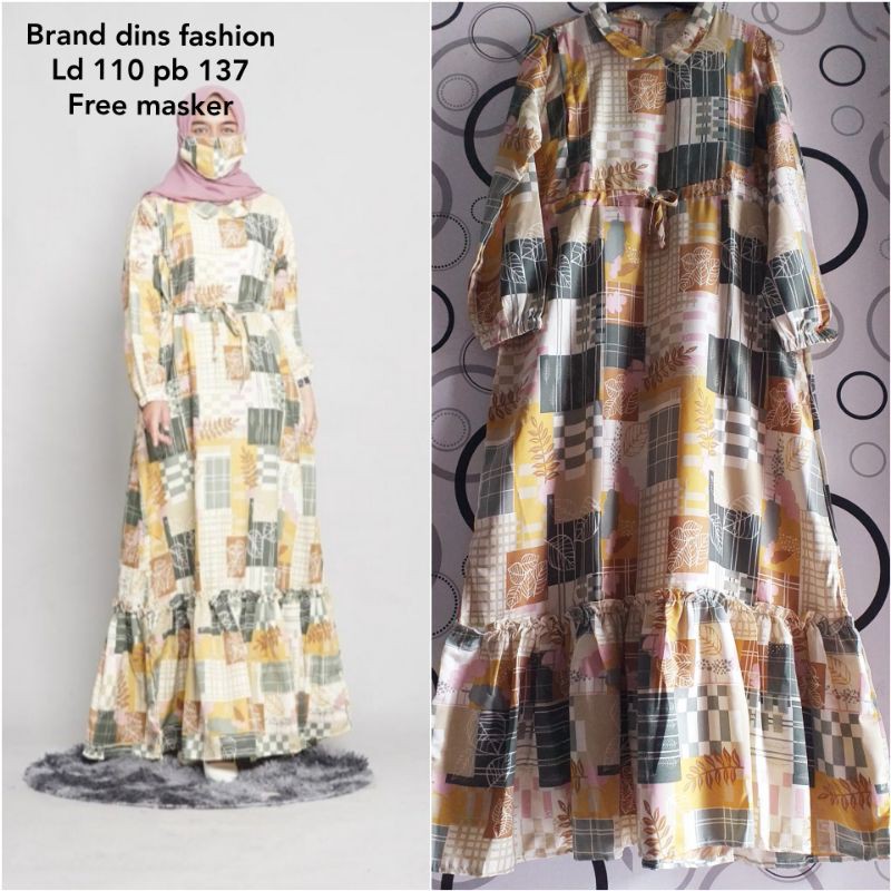 gamis dins fashion kotak