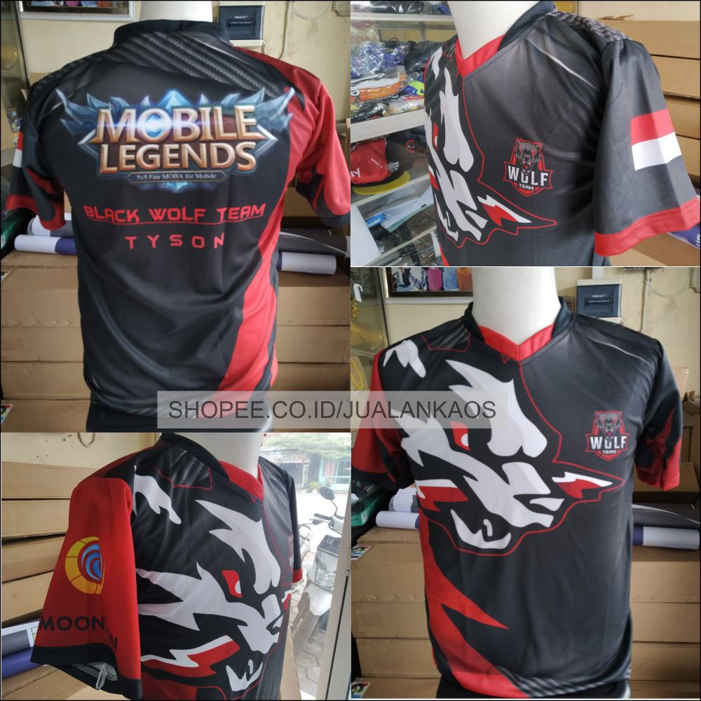 Baju Kaos Jersey Gaming Mobile Legends 01 Printing Custom