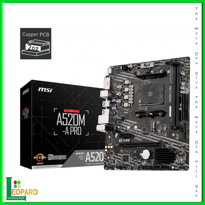 MOTHERBOARD MSI A520M-A PRO A520M