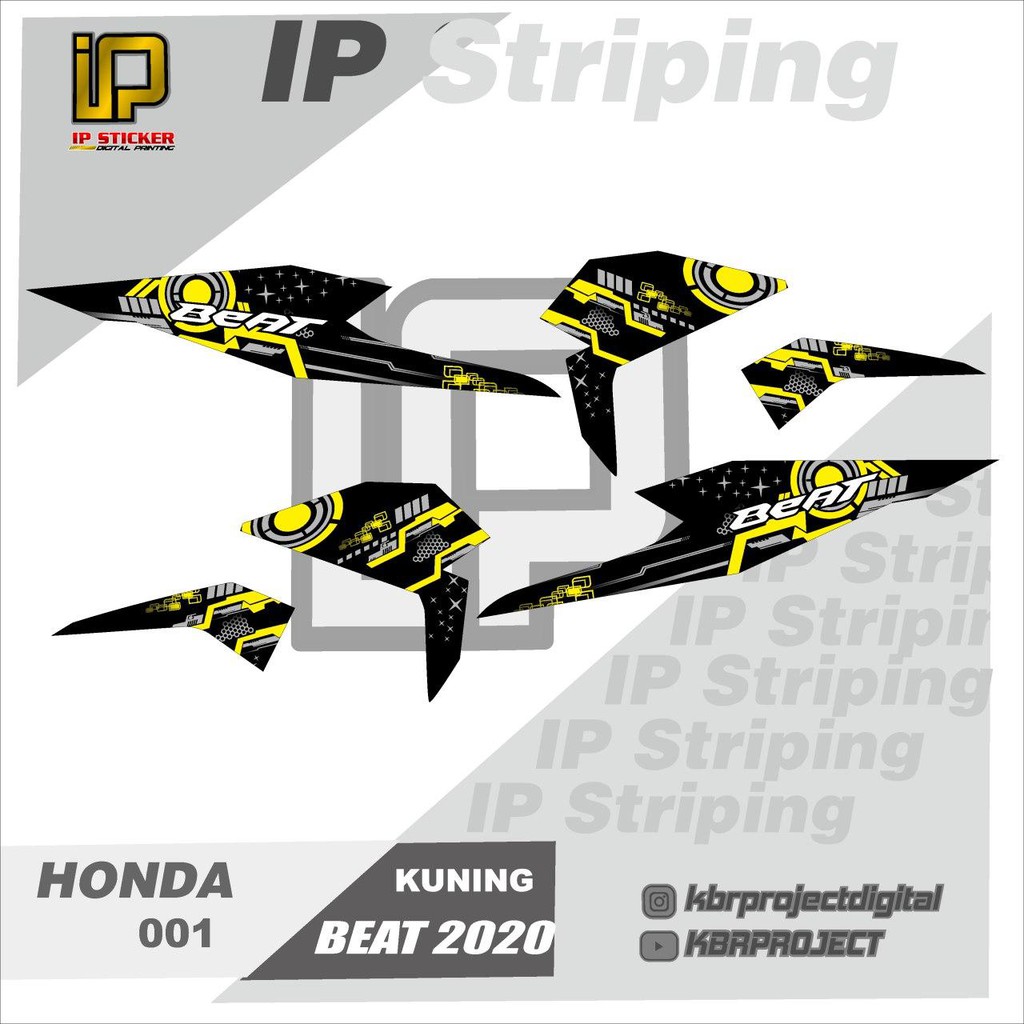 Jual COD BEAT DELUXE 2020 STIKER MOTOR STICKER STRIPING LIST VARIASI HONDA STRIPING RACING MODIFIKASI Indonesia Shopee Indonesia