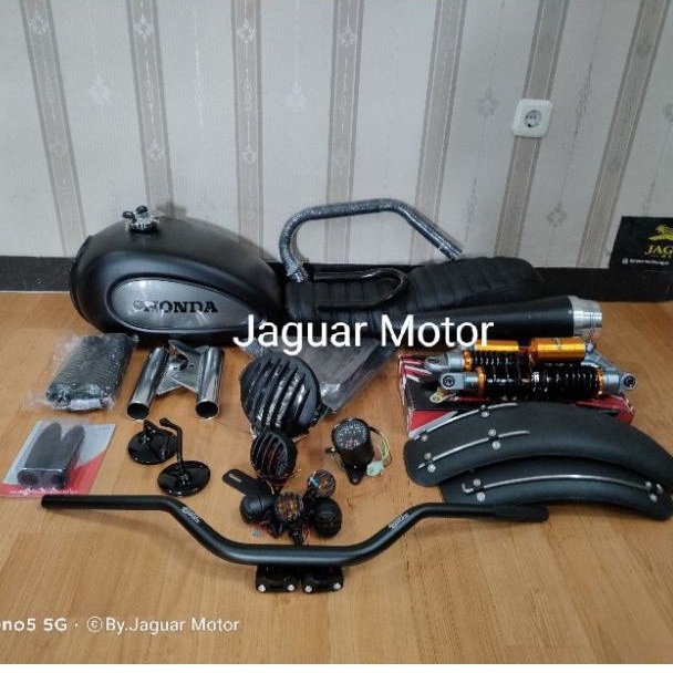 Paket Custom Japstyle Scrambler Injeksi Verza Megapro Mono CB 150 R Basik Dobel Shock