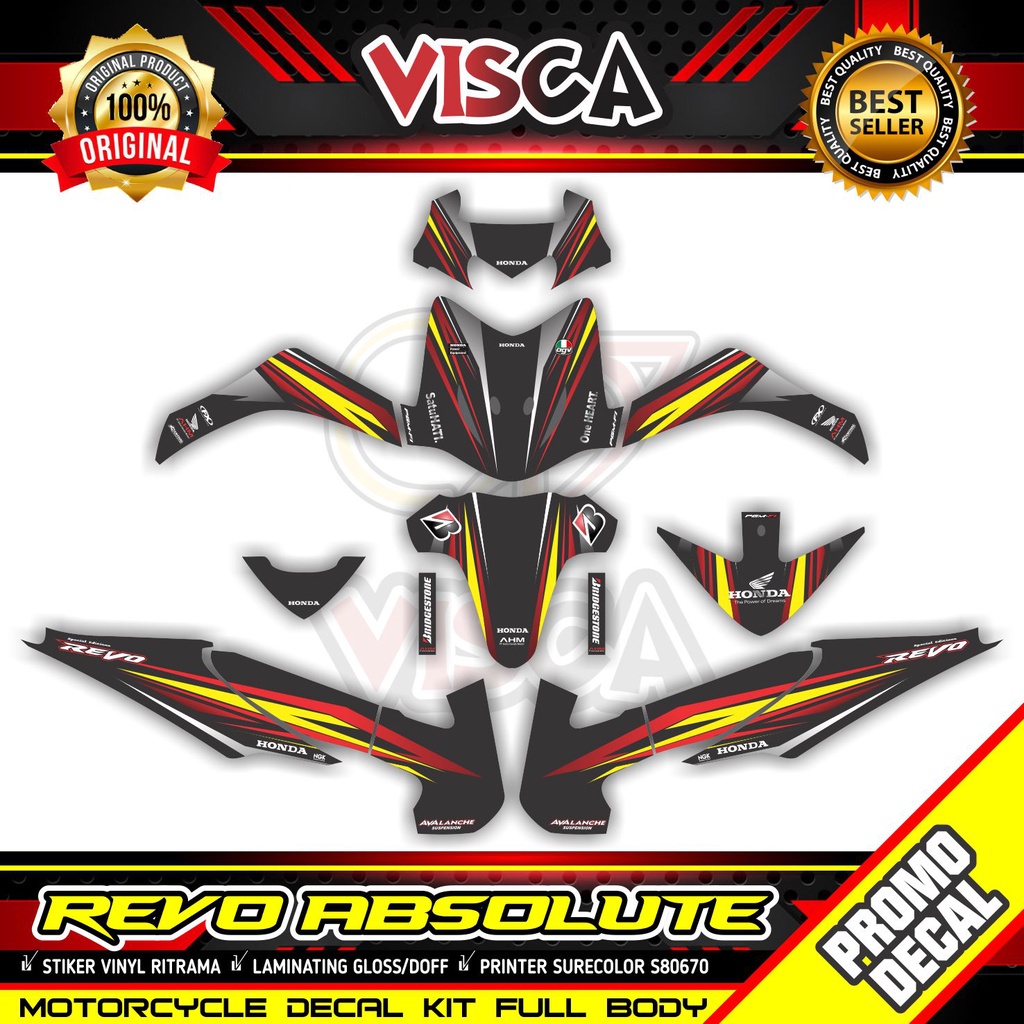 Decal Revo Absolute 110 Full Body Decal Absolute Revo Full Body Stiker Revo Absolute 110 Full Body S