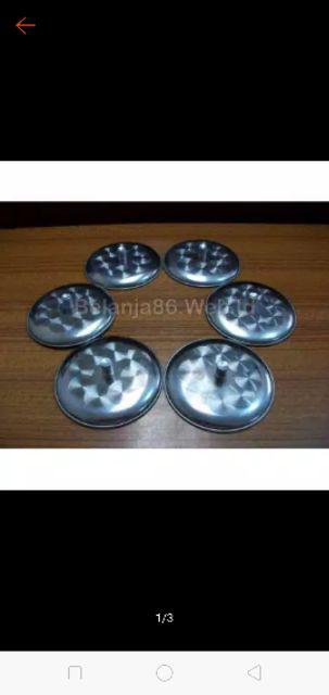 6 Pcs Tutup Gelas Stainless
