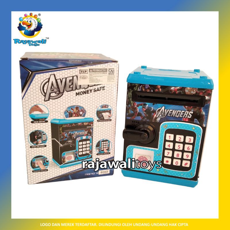 RAJAWALI TOYS STORE MONEY SAFE WF3003/MAINAN CELENGAN ANAK BENTUK BRANKAS