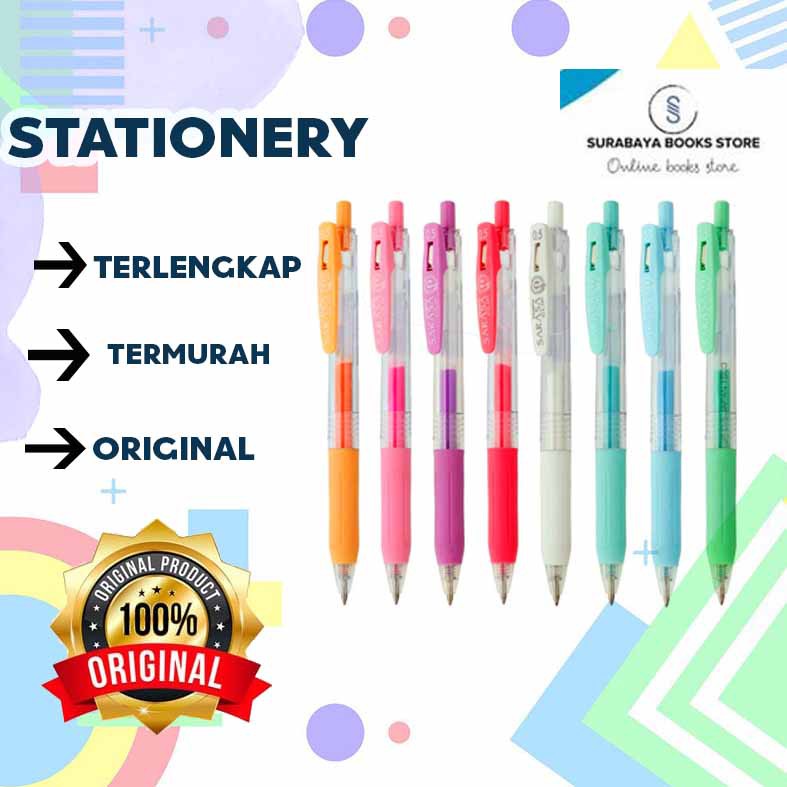 

READY STOCK!! BALLPOINT/PULPEN SARASA WARNA MILKY / NEON / VINTAGE