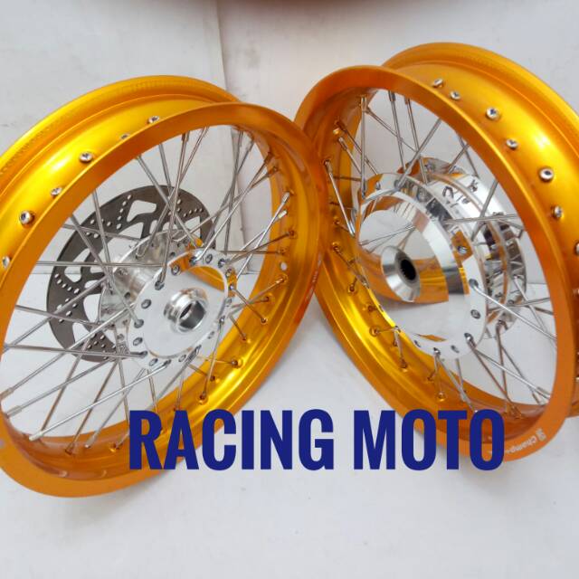 VELG CHAMP RING14X215-250-TROMOL JARI2-CAKRAM-SEPAKET MIO125-XEON-XRIDE-FINO-ICON-PLUS STEL VELG