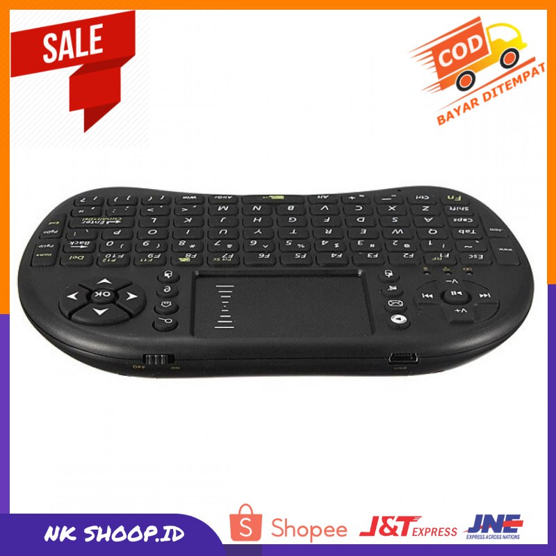 Keyboard Wireless Bluetooth  Mini 2.4GHz dengan Touch Pad &amp; Mouse - i8