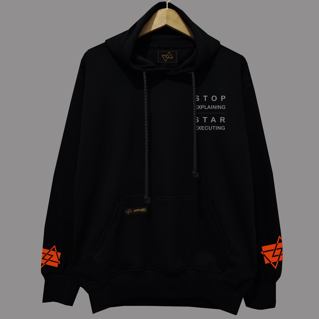 SWEATER HOODIE JUMBO XXL - XXX- BIG SIZE ANTARES ORIGINAL STOP
