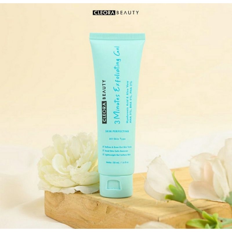 CLEORA BEAUTY | 3 MINUTES EXFOLIATING GEL | READY STOK | BPOM