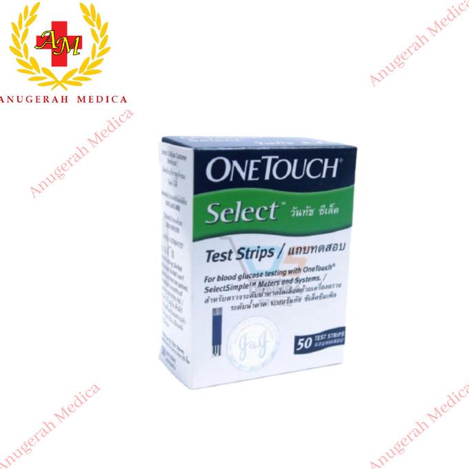 Strip Tes Gula Darah One Touch Select Simple Isi 50 Termurah