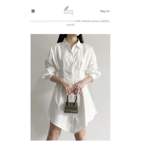 NEW modelano amala dress white