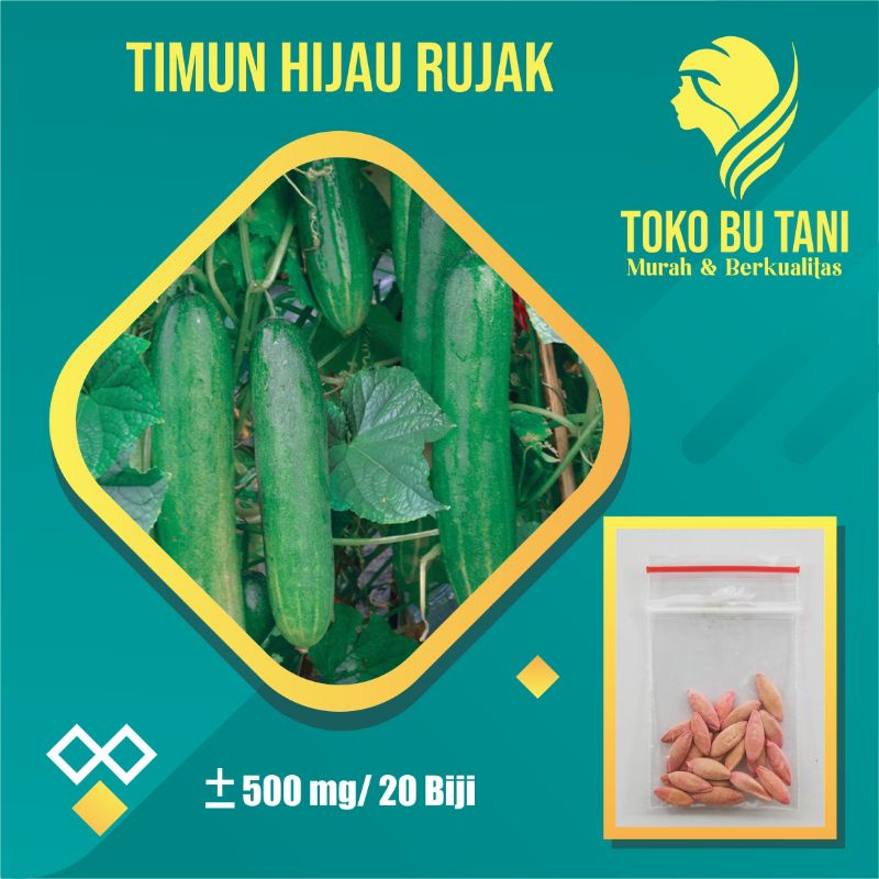 Bibit Timun Hijau Timun Rujak Benih Tanaman Sayuran Repack Berkualitas