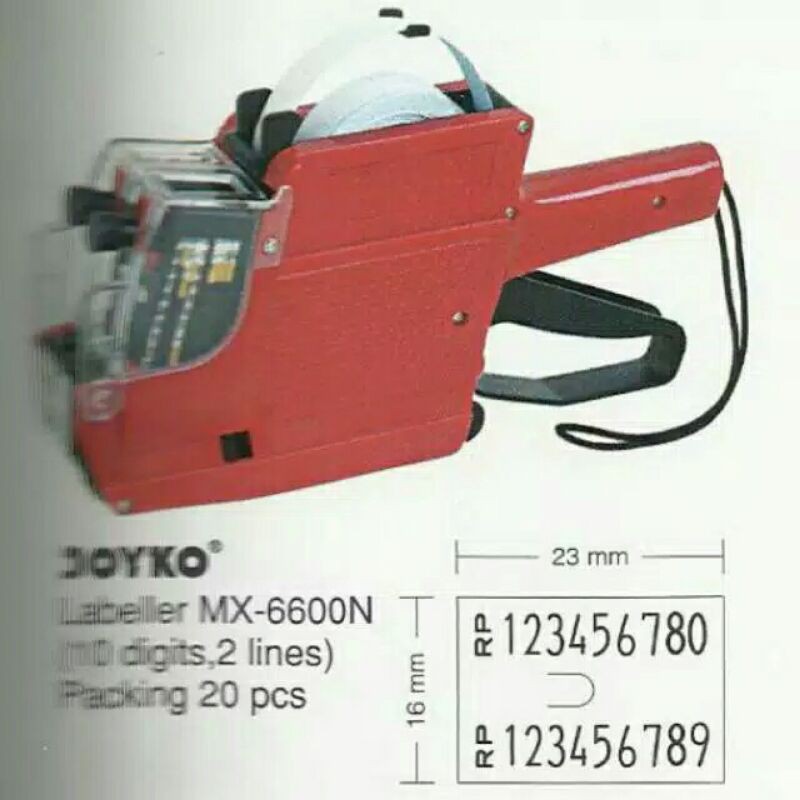 

Joyko MX 6600 N Label Harga (angka-angka) #Best Product High Quality