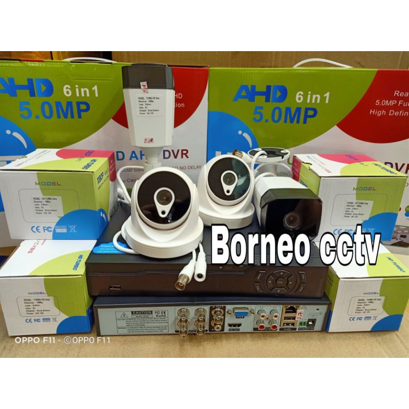 Paket kamera cctv 4ch 3mp 1080p+hdd 500gb komplit tgl pasang aja